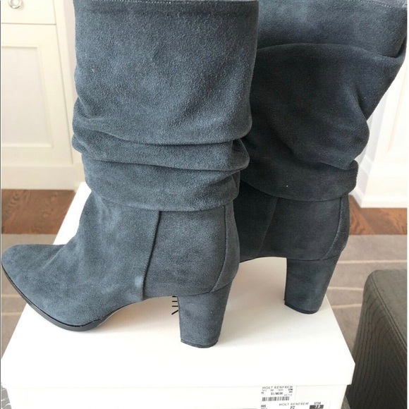 Manola Blahnik Grey Suede Boots ( Size 37) - Picture 2 of 3